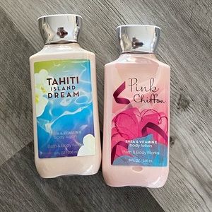 2 bath and body works lotions